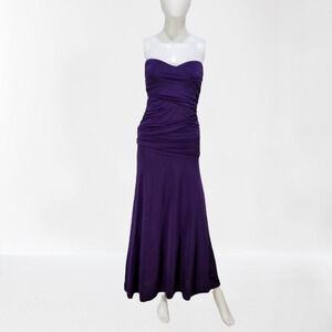 Women's Purple Super Sexy & Fit Bodycon Full Length Maxi Dress, Size Medium, New